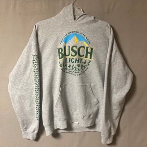 Brew City Men’s Large Hooded Gray Sweatshirt